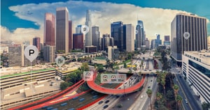 Driver assistance data visualized on roads and bridges