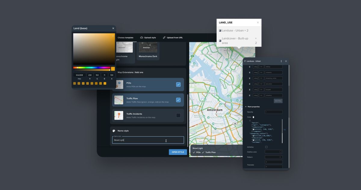 Create your application map using TomTom Map Maker
