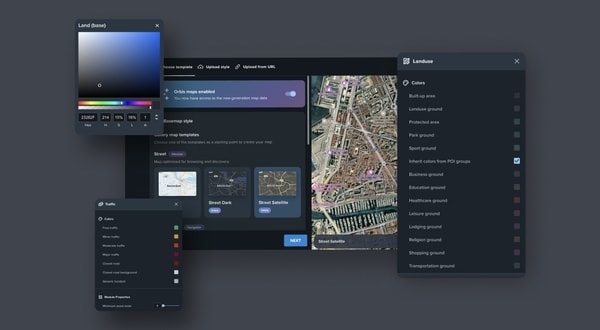 Create your application map using TomTom Map Maker.