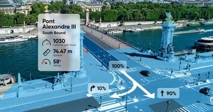 A photorealistic image of TomTom's Junction Analytics platform.