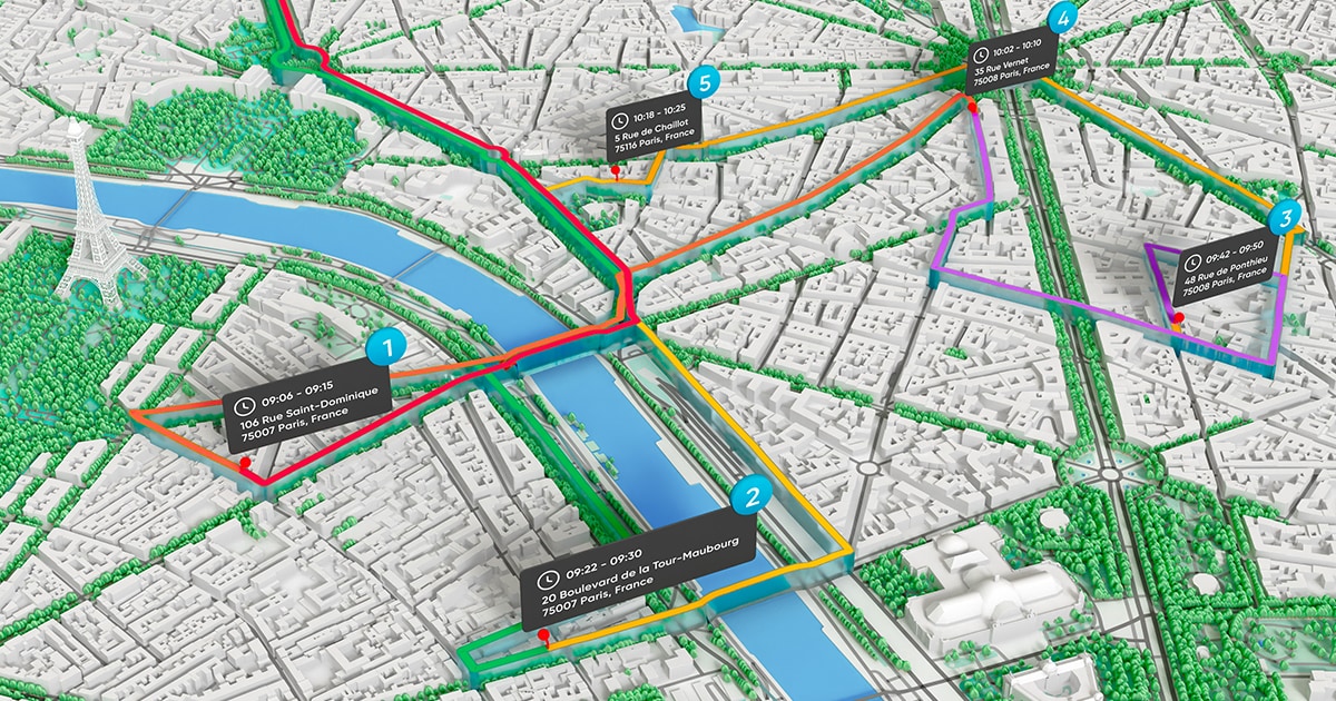 TomTom maps illustration