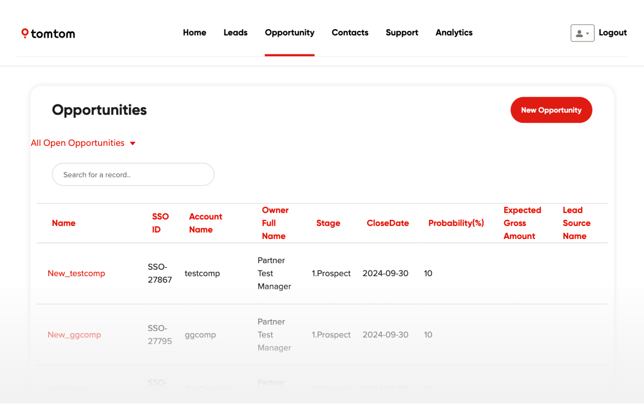 illustations in opportunity page from TomTom's partner portal