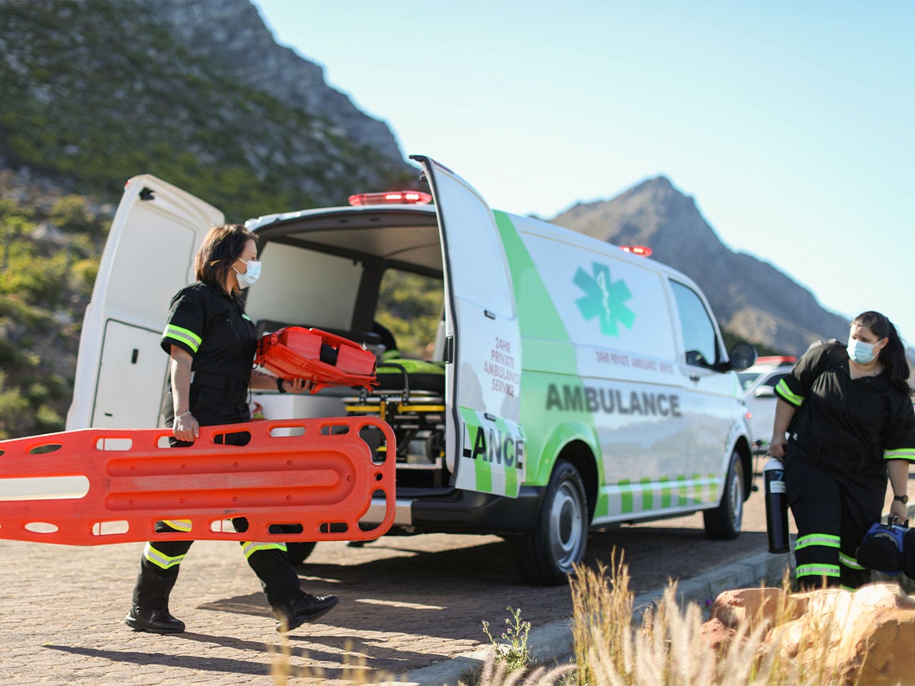 Ambulance assistance on the road