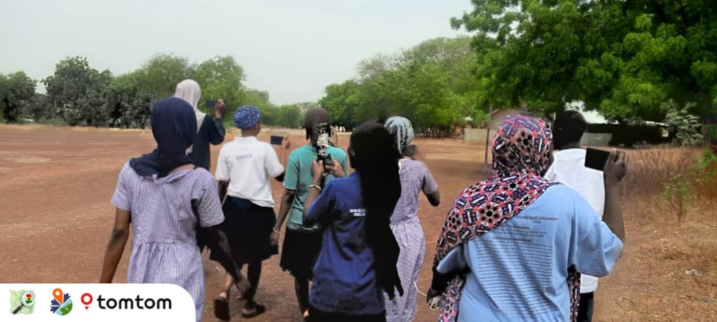 Community mappers out in the field making observations