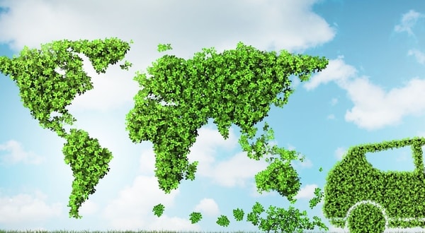 An image about green driving