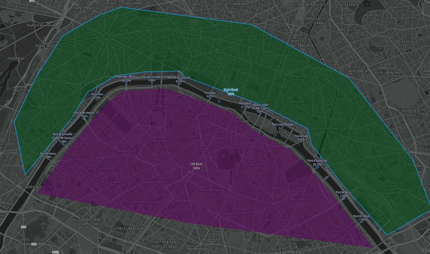 Map data Paris Olympics