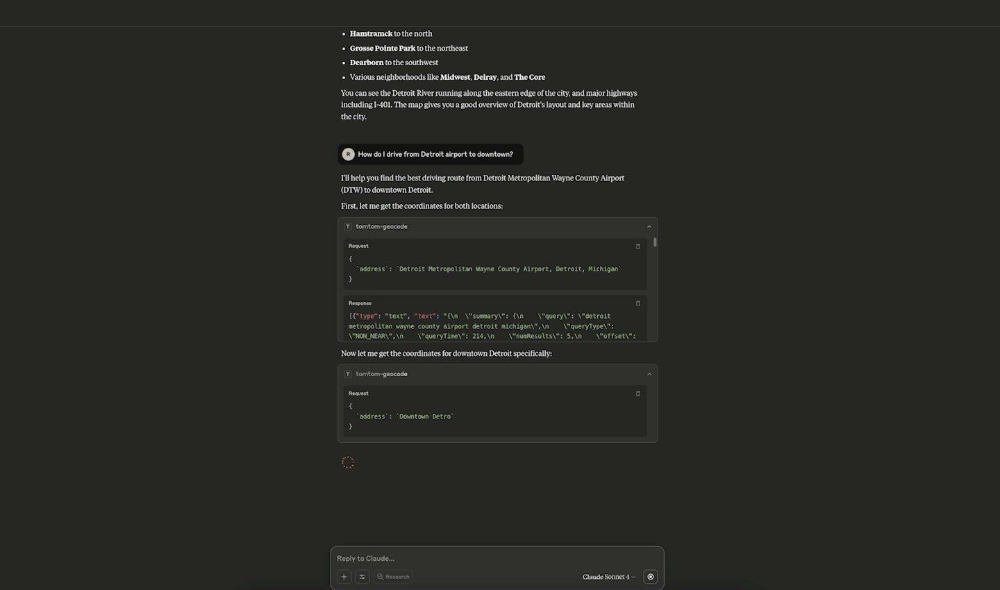 Screenshot of a dark-themed code editor with instructions and code snippets for generating a list of connections from a data source.