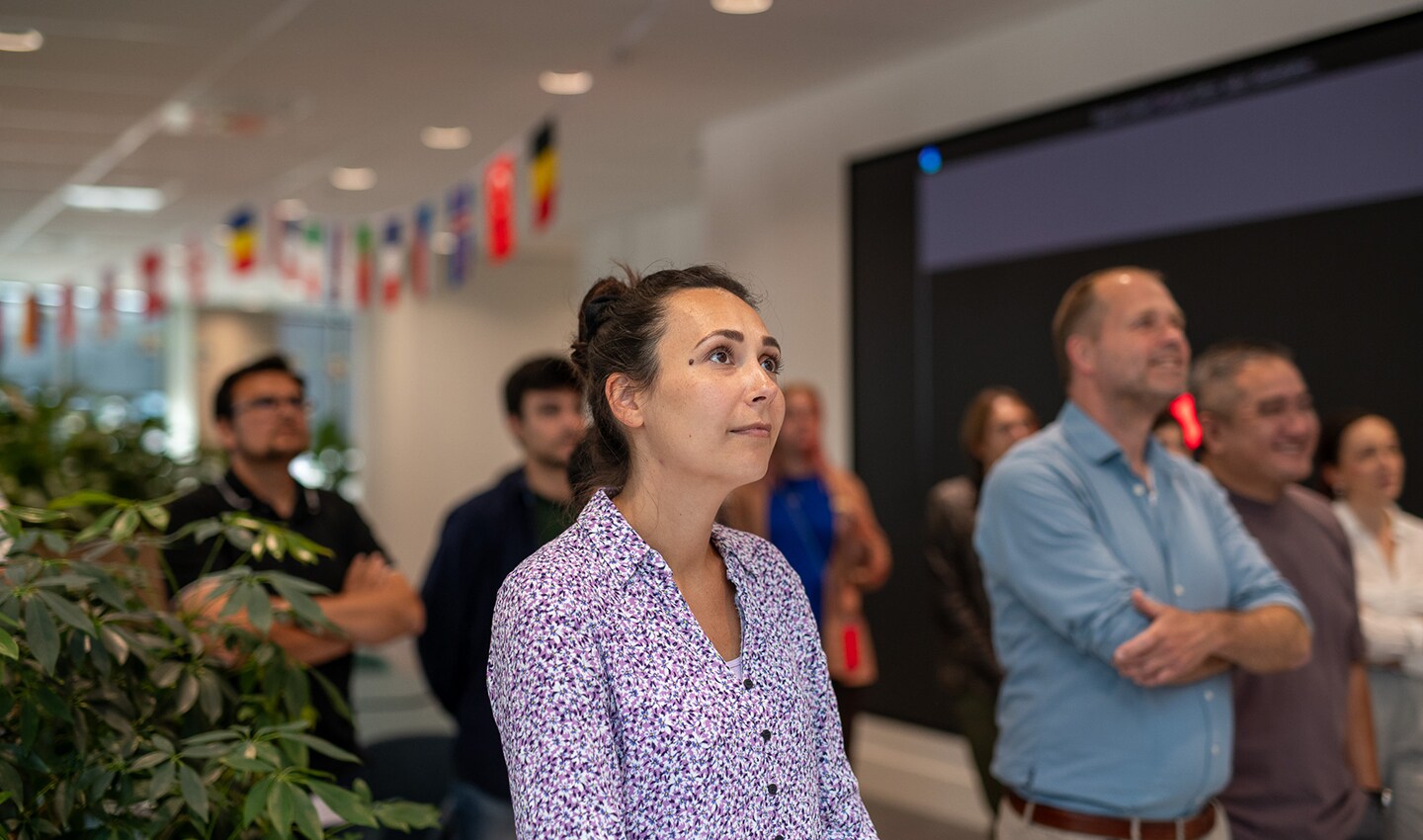 Profile photo of TomTom'er and group watching a DEI event