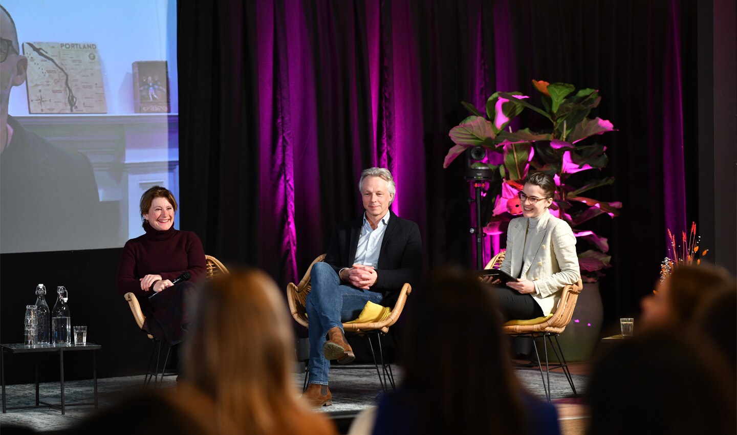 A picture from TomTom's even on Women's Day, March 2023
