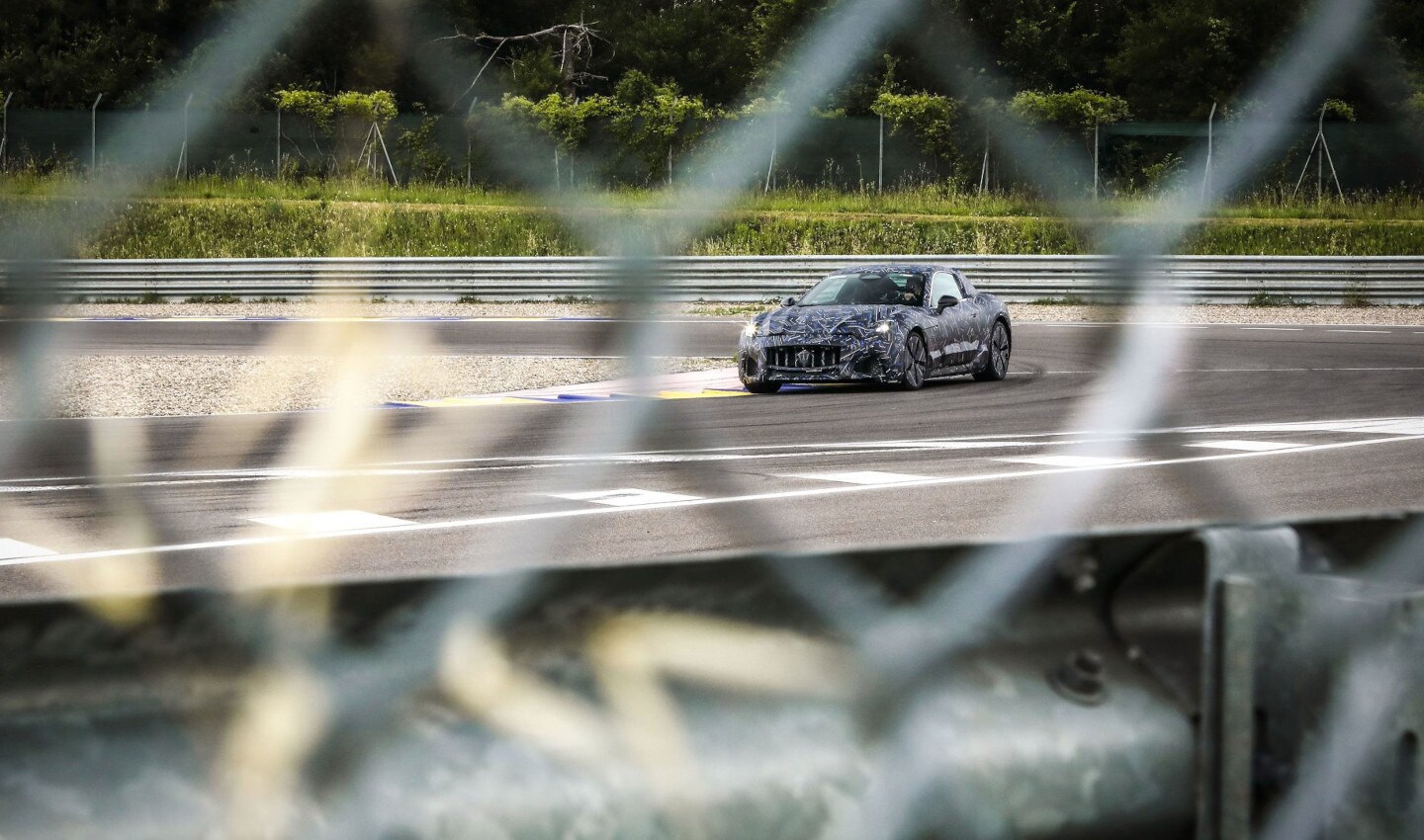A picture of a Maserati prototype electric vehicle