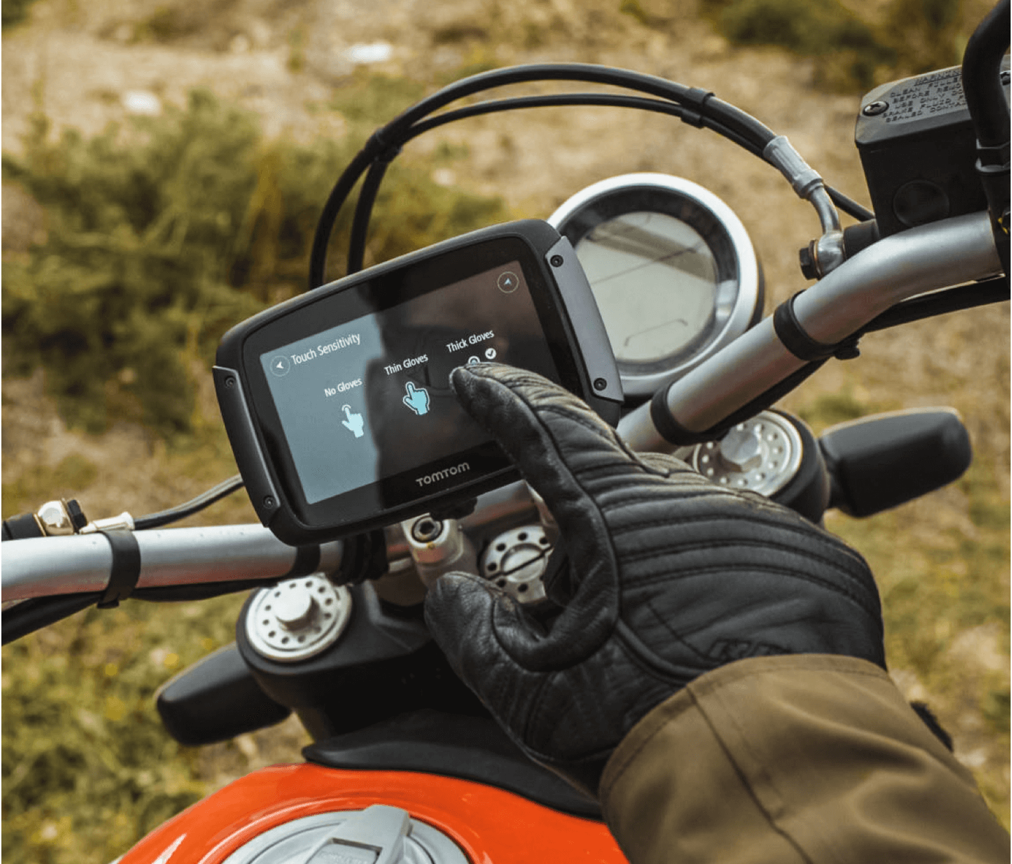 rider 550 device being used by a driver