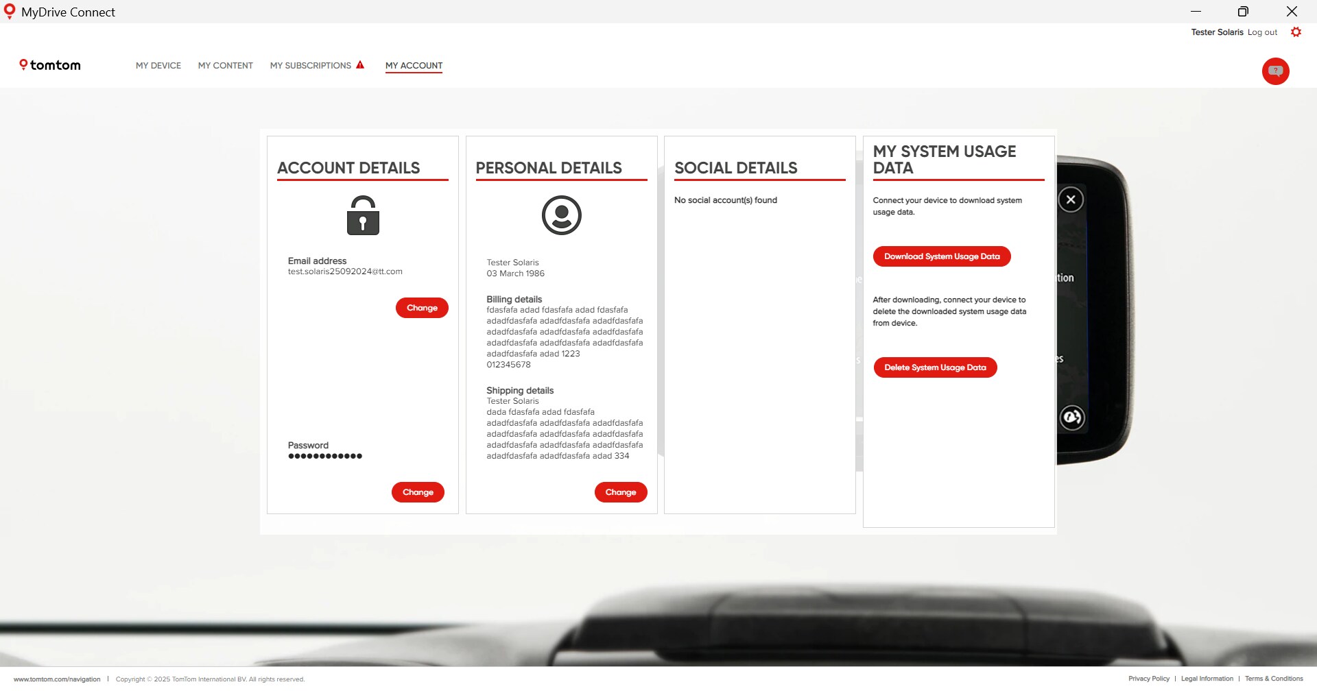 mydrive download system usage interface