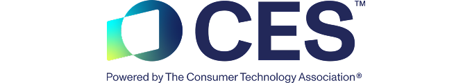 CES logo with stylized "C" and text: "Powered by The Consumer Technology Association®."