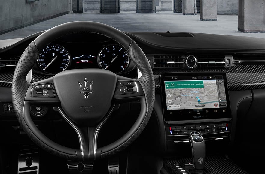 Maserati Intelligent Assistant in-vehicle infotainment system, powered by TomTom