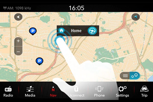 Uconnect®  Navigation System GPS Map Update Home