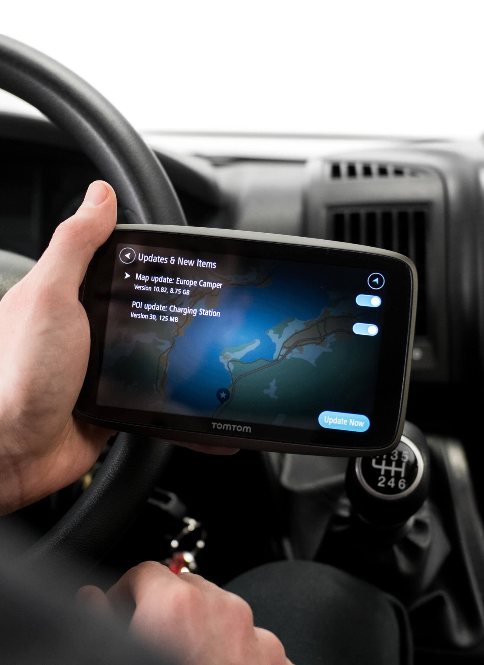GPS navigace pro obytné vozy TomTom GO Camper Tour