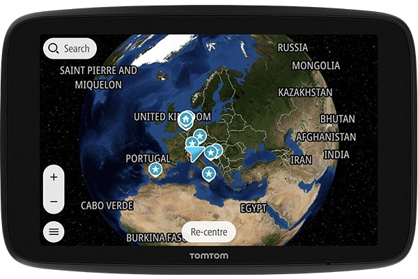 Equipamento de navegação GPS TomTom GO Exclusive para automóveis