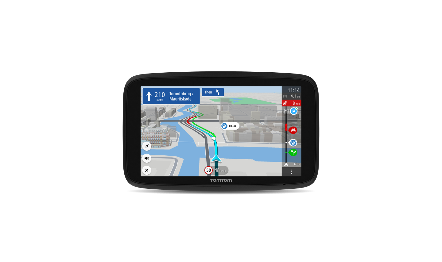 TomTom GPS para coche GO Discover, 7 pulgadas, con tráfico y radares, mapas  del mundo, actualizaciones rápidas via WiFi, disponibilidad de parking,  precios de combustible, soporte Click-Drive : : Electrónica